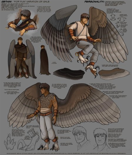 Референсы людей с крыльями