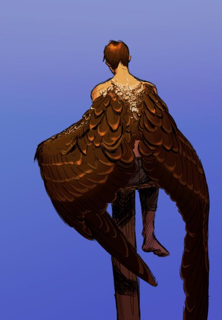 Крылатый арты человек