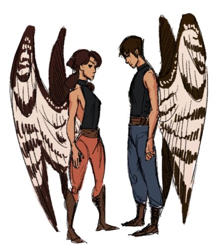 Персонаж с крыльями референс