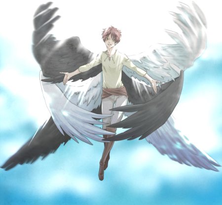 Человек с крыльями арт