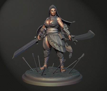 Воительница арт