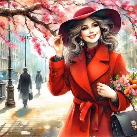 Красное пальто