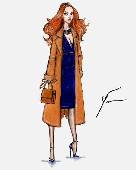 Эскизы верхней одежды