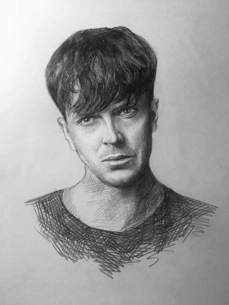 Портреты певцов карандашом