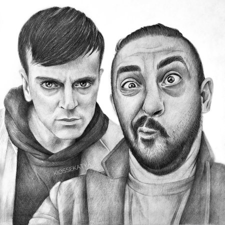 Антон шастун и арсений попов карандашом