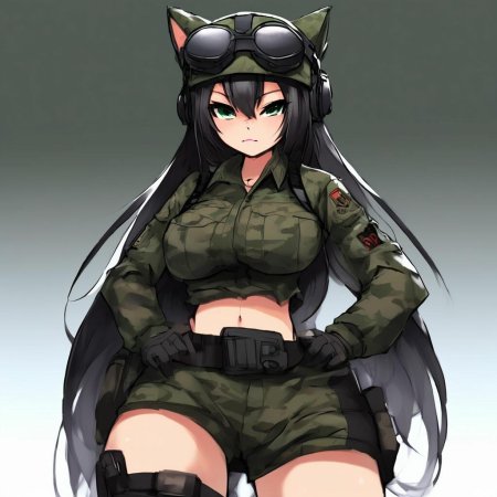 Аниме девушка спецназ