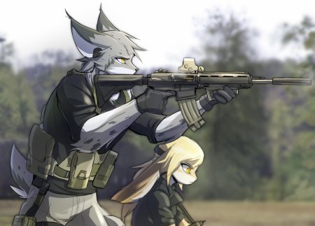 Фурри с оружием