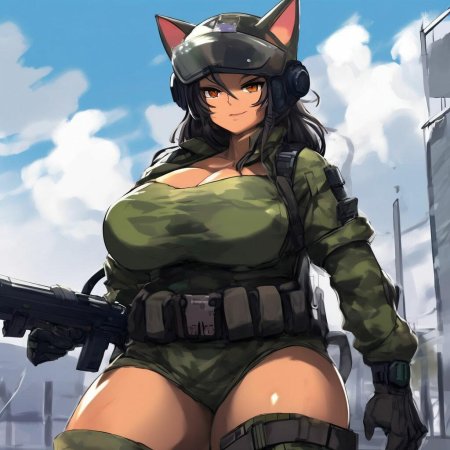 Аниме девушка с большими грудью