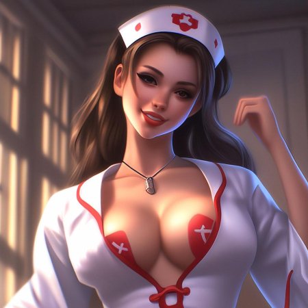 Медсестра сиськи