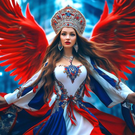 Русская народная девушка