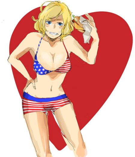 Хеталия Америка девушка