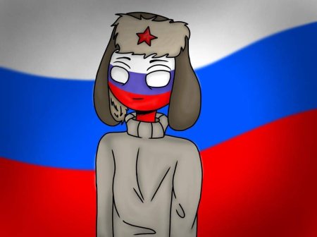 Россия в виде человека