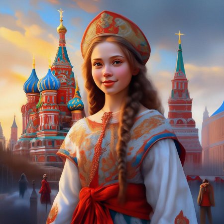 Русская красавица нейросеть