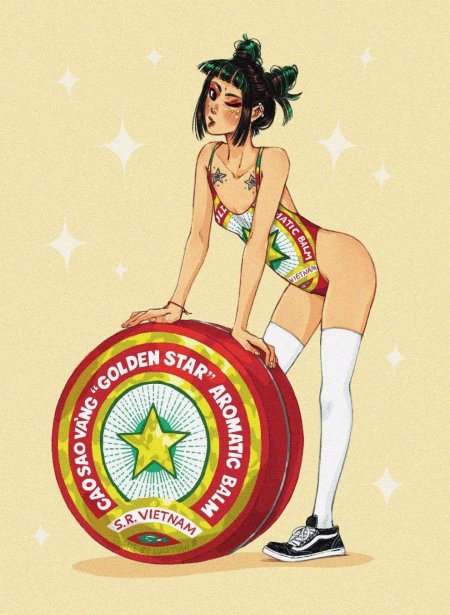 Сгущёнка в виде девушки