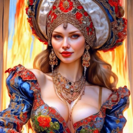 Красавица в кокошнике