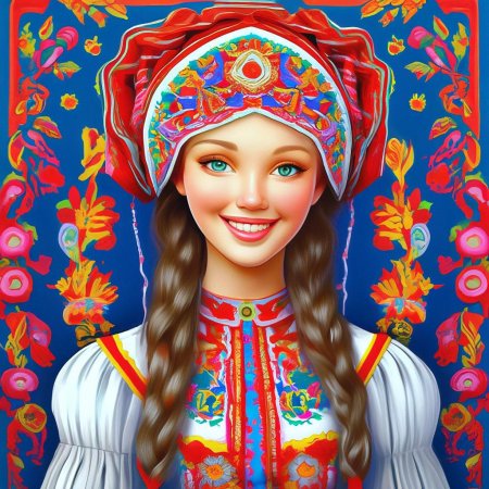 Русская народная красавица