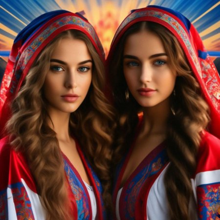 Красивая славянская девушка