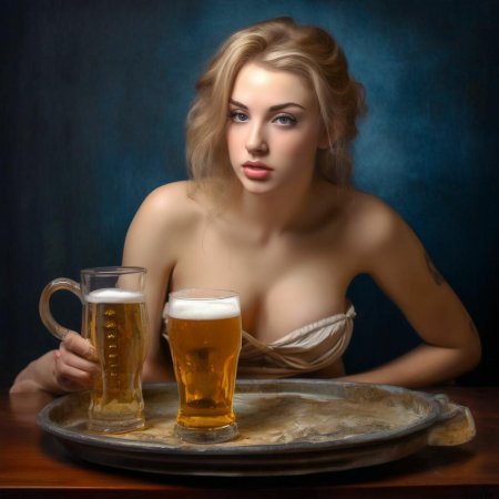 Девушка с пивом