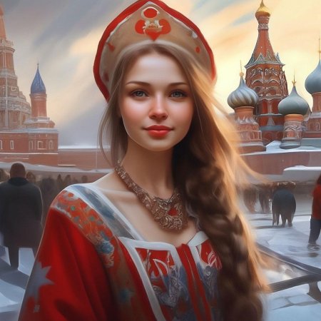 Русская красавица нейросеть