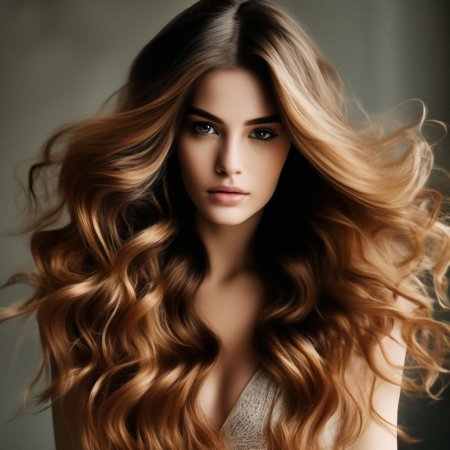 Девушка с волосами