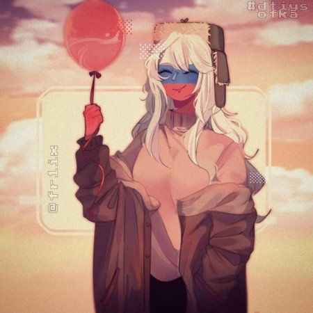 Россия countryhumans девушка