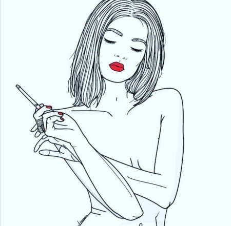 Рисунки для срисовки девушек