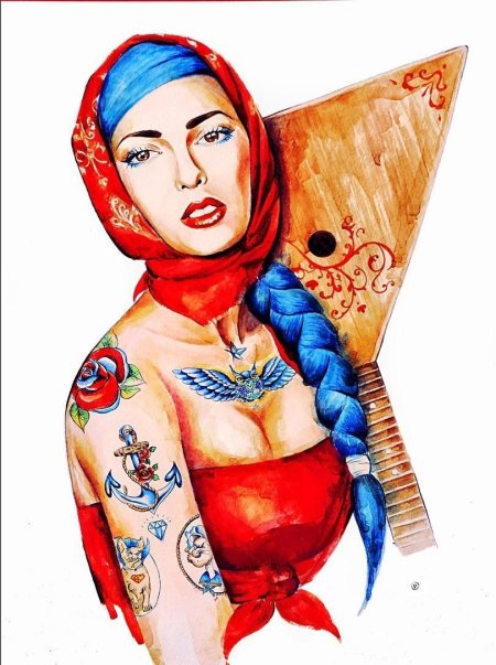 Матрешка девушка