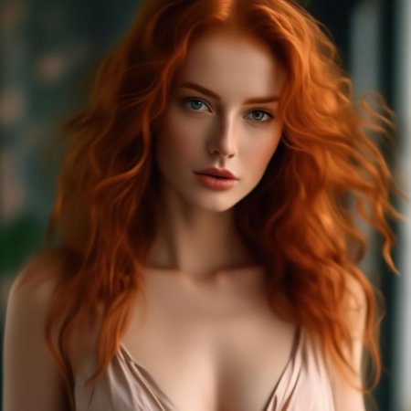 Красивая рыжая девушка