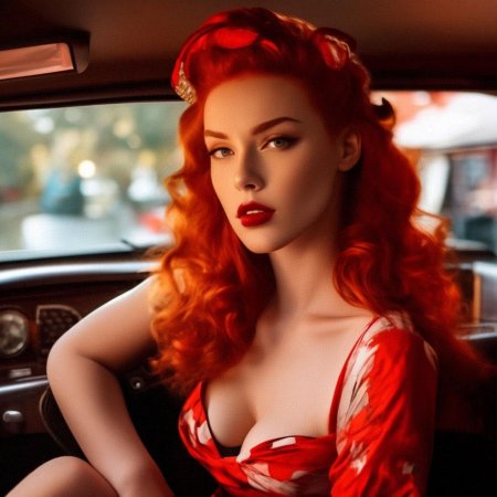 Рыжая девушка