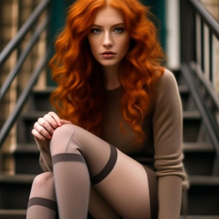 Рыжая в чулках
