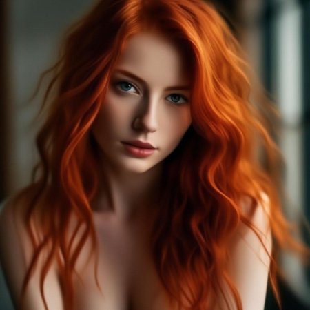 Рыжая девушка красивая