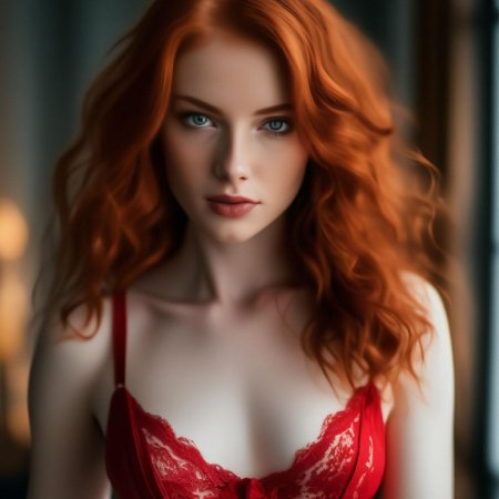 Рыжая девушка