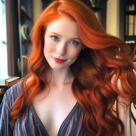 Красивая рыжая девушка