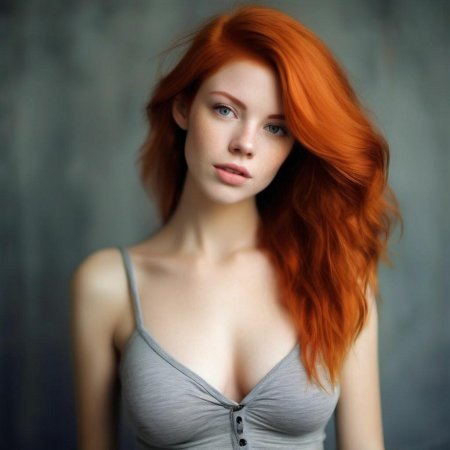 Рыжая девушка