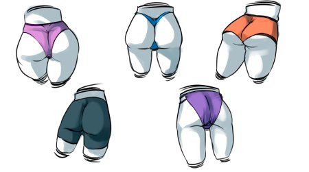 Рисование ягодиц