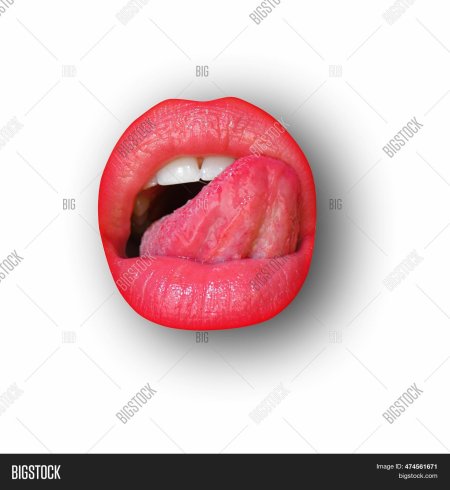 Язык облизывающий губы