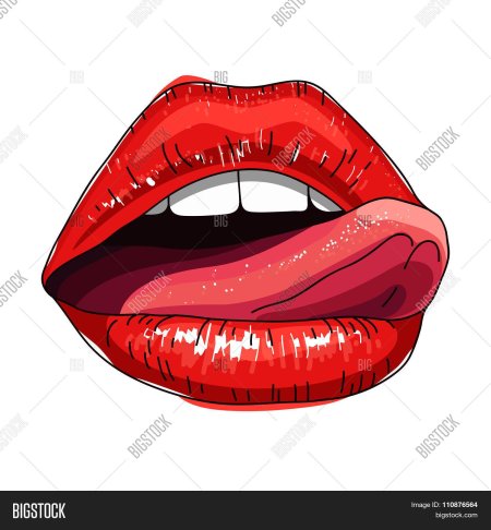 Губы поп арт