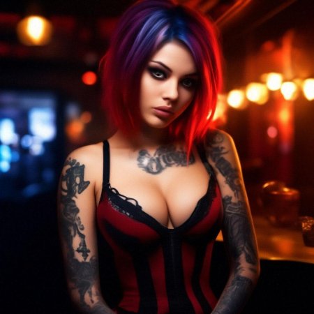 Девушка неформалка