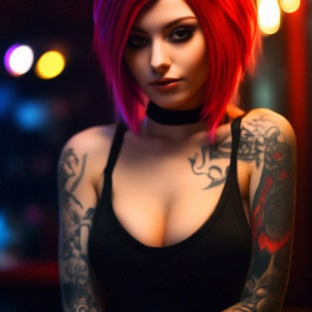 Девушка неформал