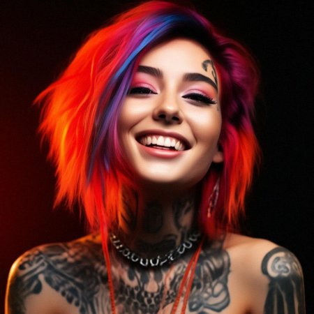 Девушка неформалка