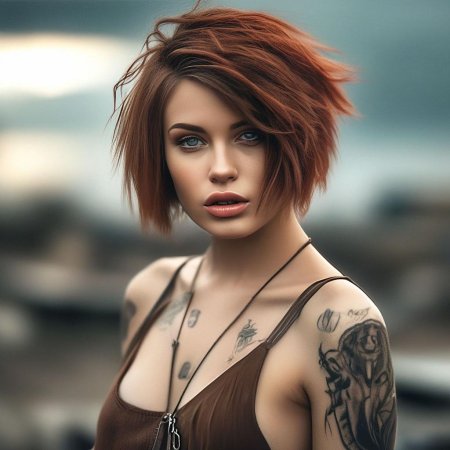 Короткая стрижка девушка