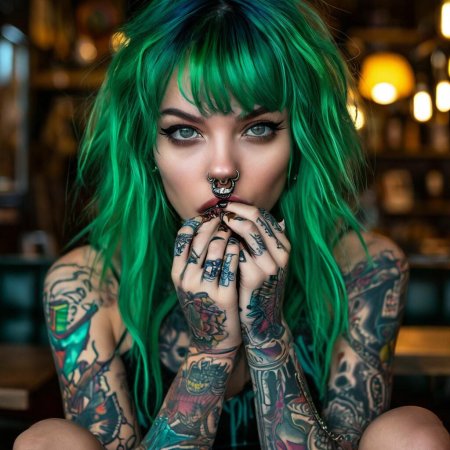 Девушка с пирсингом