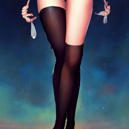 Женские ножки в чулках