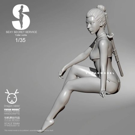 54mm Resin model Figure GK，Unassembled and Unpainted Kit