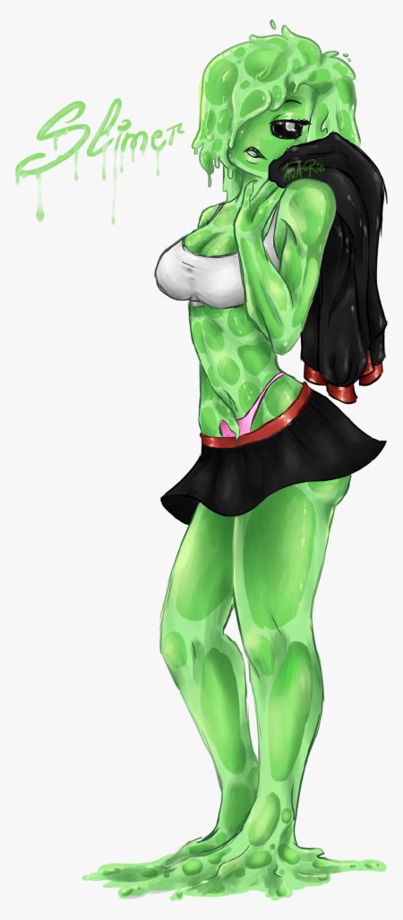 Slime girl майнкрафт