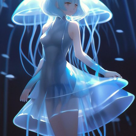 Аниме девочка медуза