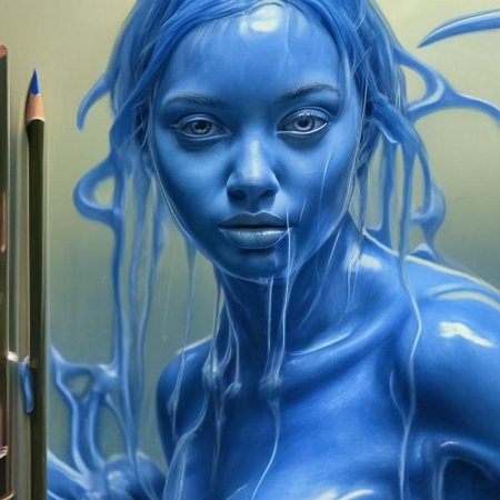 Синего цвета