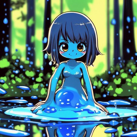 Девушка слайм