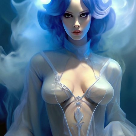 Синие волосы