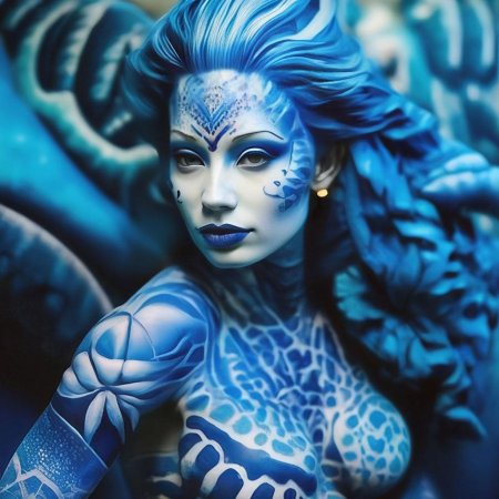 Боди арт девушка